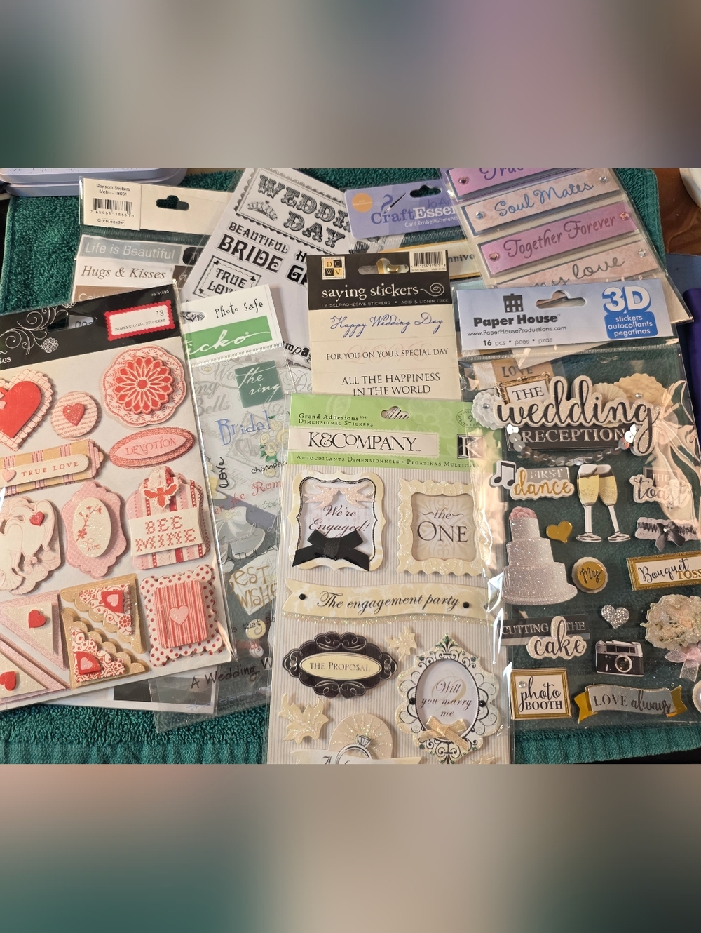 Assorted Stickers Love And Wedding